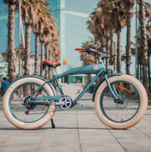 Load image into Gallery viewer, Rayvolt Beachin VINTAGE Electric Bicycle | Luxury city cruze | smart locker
