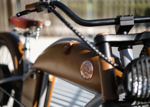 Rayvolt Cruzer M E Bike Vintage Into Modern Luxury Leather Touch