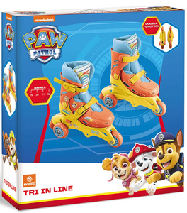 MONDO Roller Tri Inline Skates - Pawpatrol 3+ Year Kids