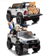 Load image into Gallery viewer, Ride on kids Hilux 4x4 4WD Licensed rechargeable
