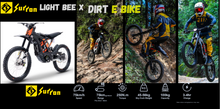 Load image into Gallery viewer, SURRON LIGHT BEE X Electric Dirt Bike 60v 100km Range 75km/h Speed Off Road Dirt Bike
