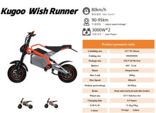 Load image into Gallery viewer, Kugoo Wish Runner electric Bike 2025 New
