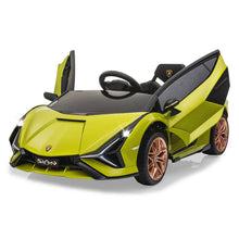 Load image into Gallery viewer, Lamborghini Kids ride on car Sian Qls6388
