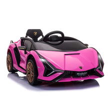 Load image into Gallery viewer, Lamborghini Kids ride on car Sian Qls6388
