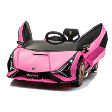 Load image into Gallery viewer, Lamborghini Kids ride on car Sian Qls6388
