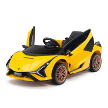 Load image into Gallery viewer, Lamborghini Kids ride on car Sian Qls6388
