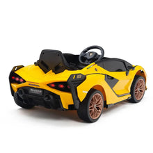 Load image into Gallery viewer, Lamborghini Kids ride on car Sian Qls6388
