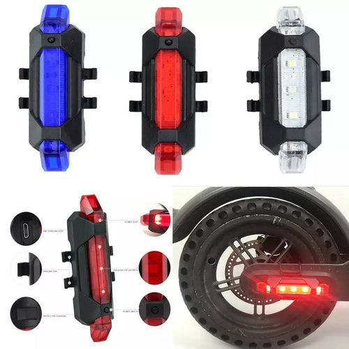 USB Rechargeable Lamp LED Safety Warning Taillight light Pire - E-Scooter UAE Hub