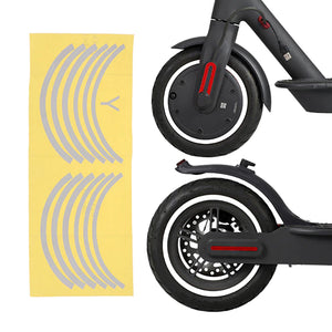 Reflective Tire Safety Stickers for Escooter Bicycle Reflective Sticker Wheel Accessories